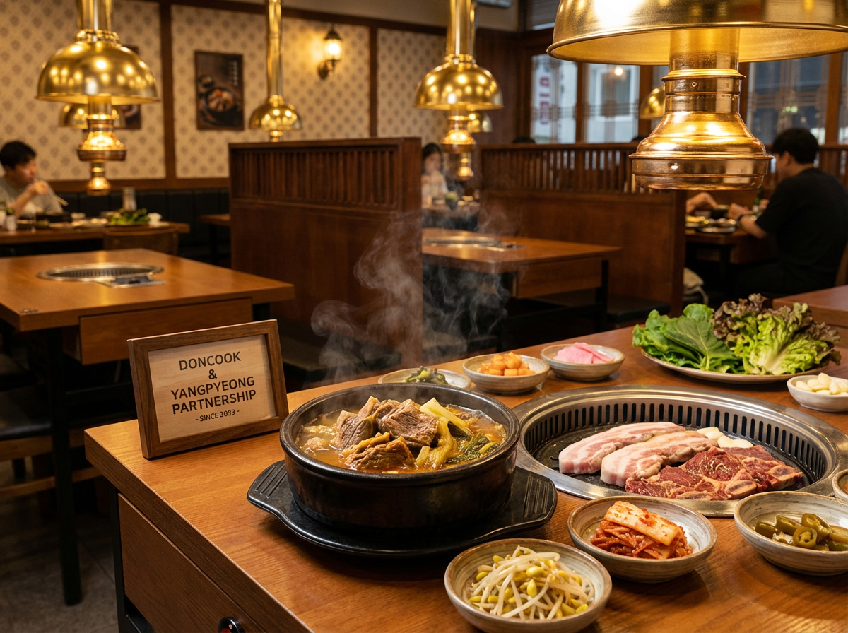 돈쿡 한식당 - 양평해장국과 한국 BBQ